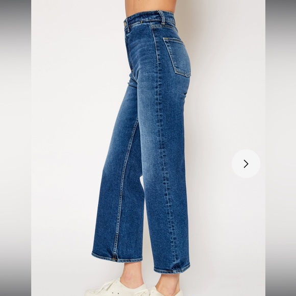 NOEND Queen Wide Leg Crop Jeans in Kingman - Picture 3 of 7